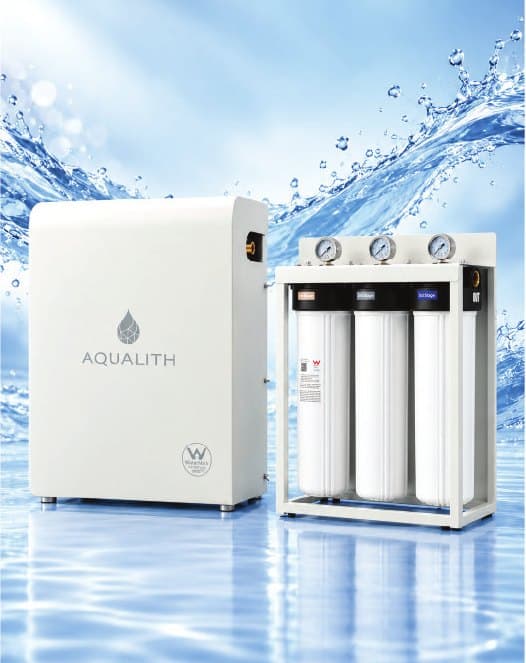 Aquaridge cabinet and three-stage filter housings